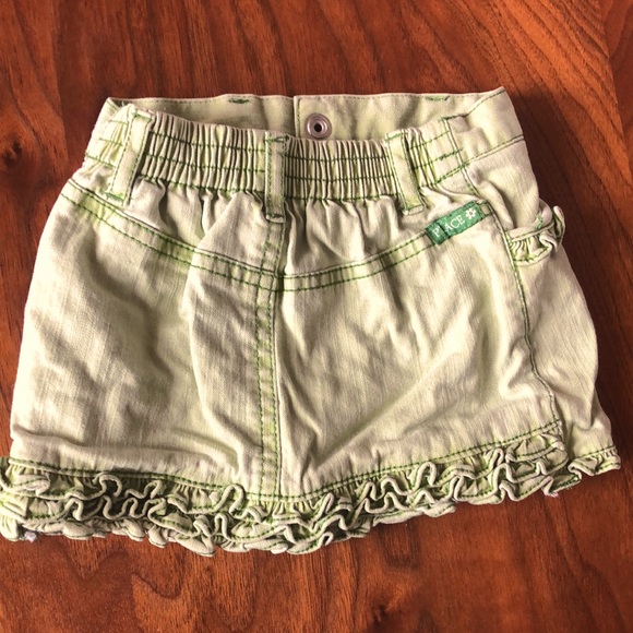 Infant pistachio denim skirt - Picture 2 of 2